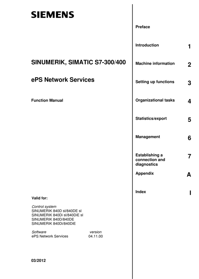 Siemens SINUMERIK Series Parts list manual Siemens SINUMERIK Series Parts list manual