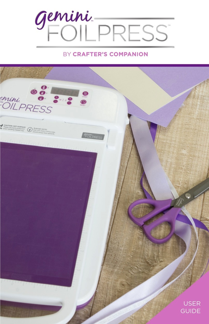 Crafter's Companion Gemini Foilpress user guide Crafter's Companion Gemini Foilpress user guide