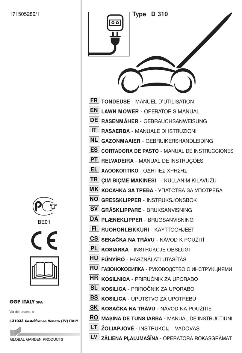GGP ITALY SPA D 310 Operator's manual