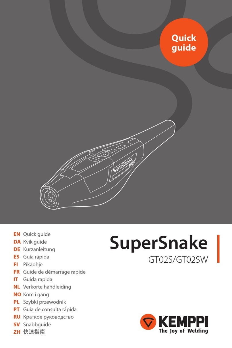 Kemppi SuperSnake GT02S User manual