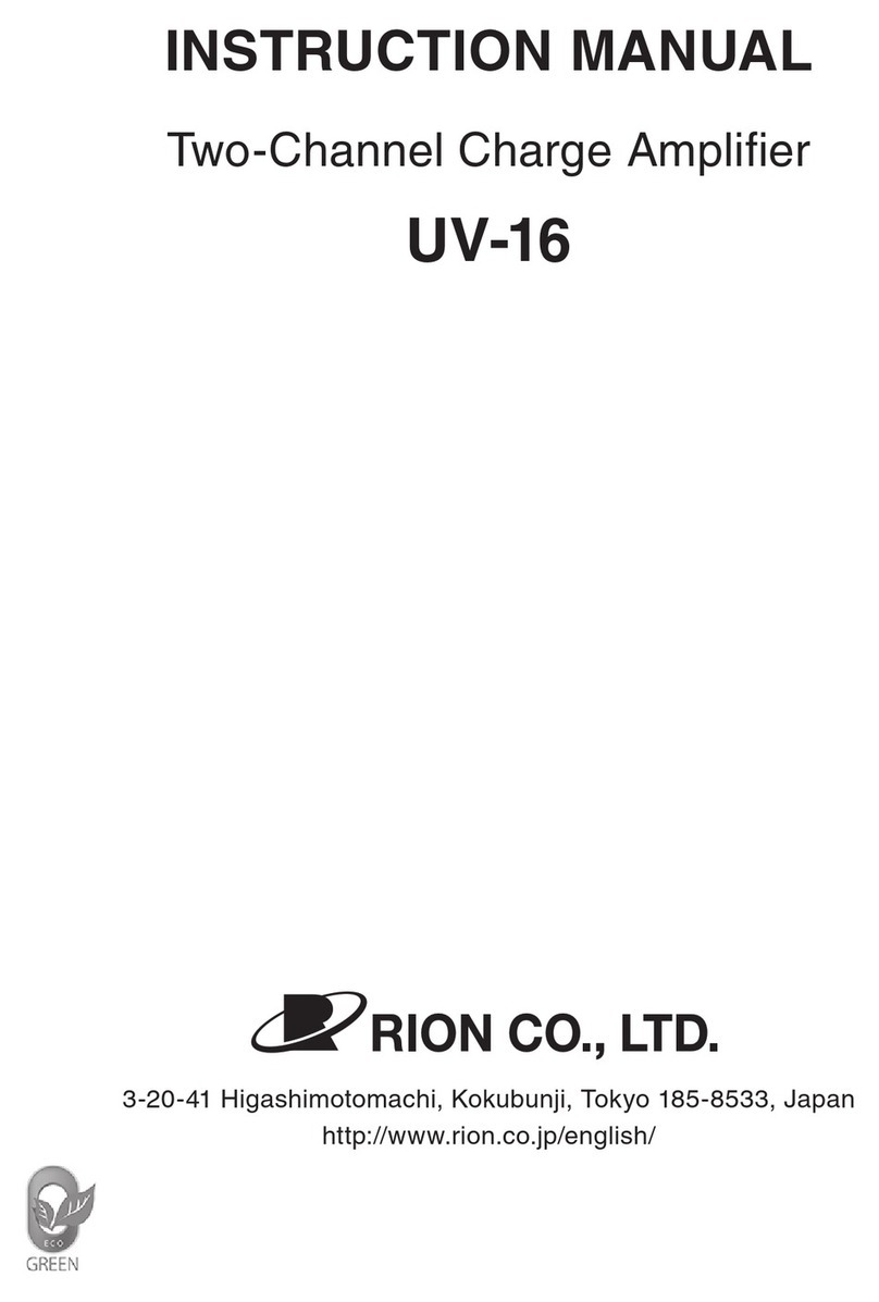 Rion UV-16 instruction manual
