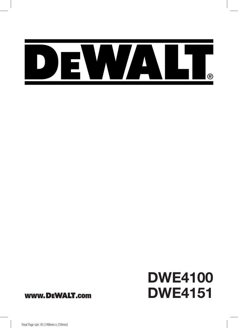 DeWalt DWE4100 manual
