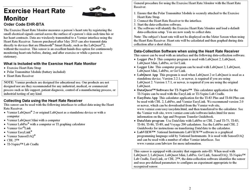 Vernier EHR-BTA manual