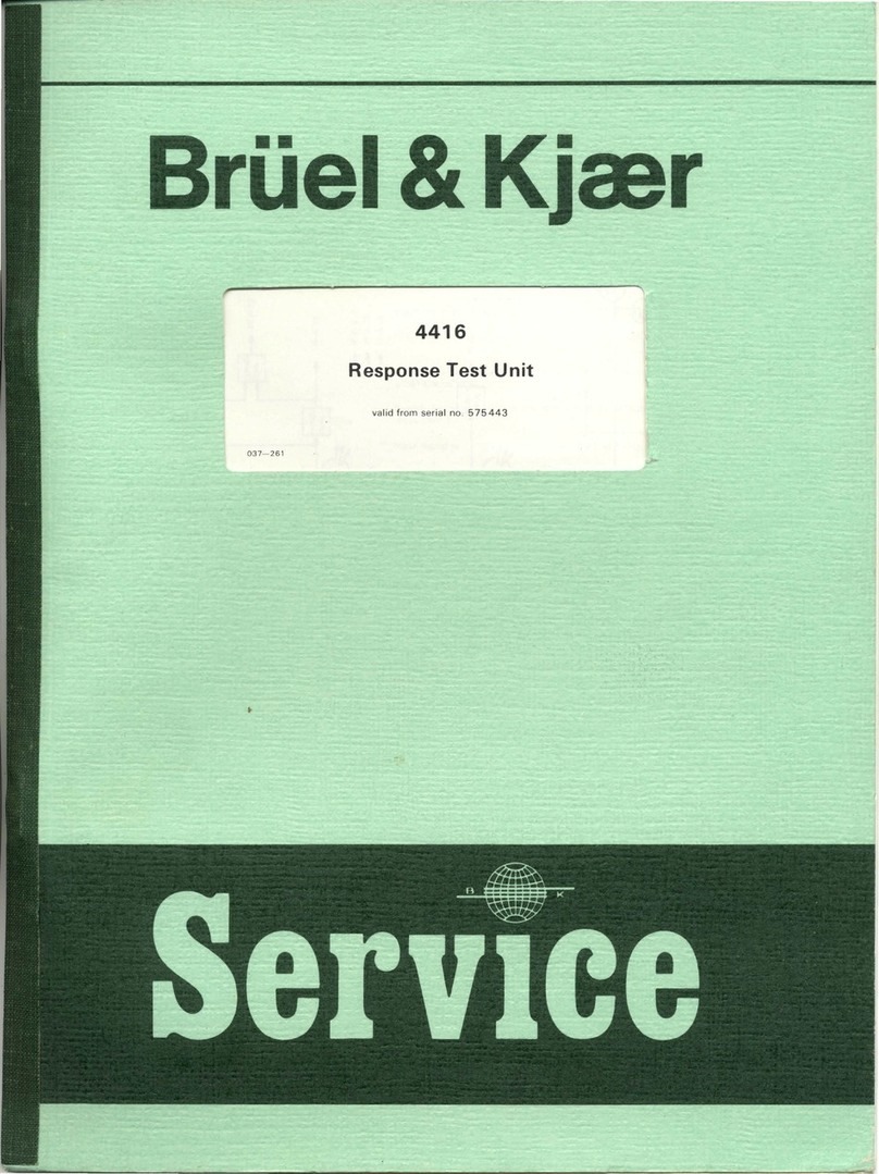 B&K 4416 User manual