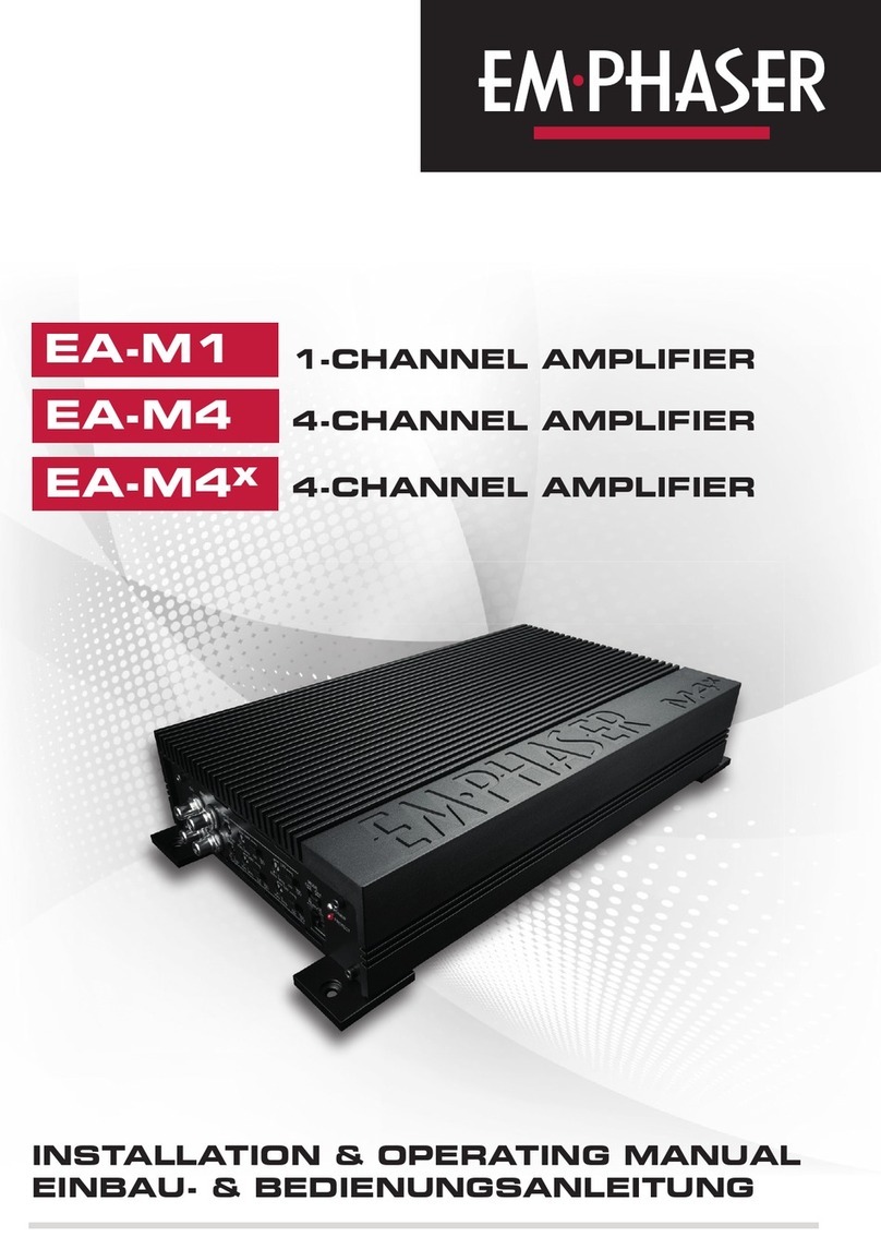 EMPHASER EA-M1 Installation & operating manual