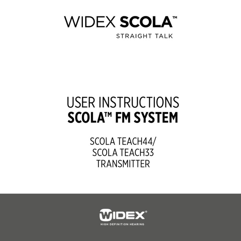 Widex SCOLA TEACH44 User manual