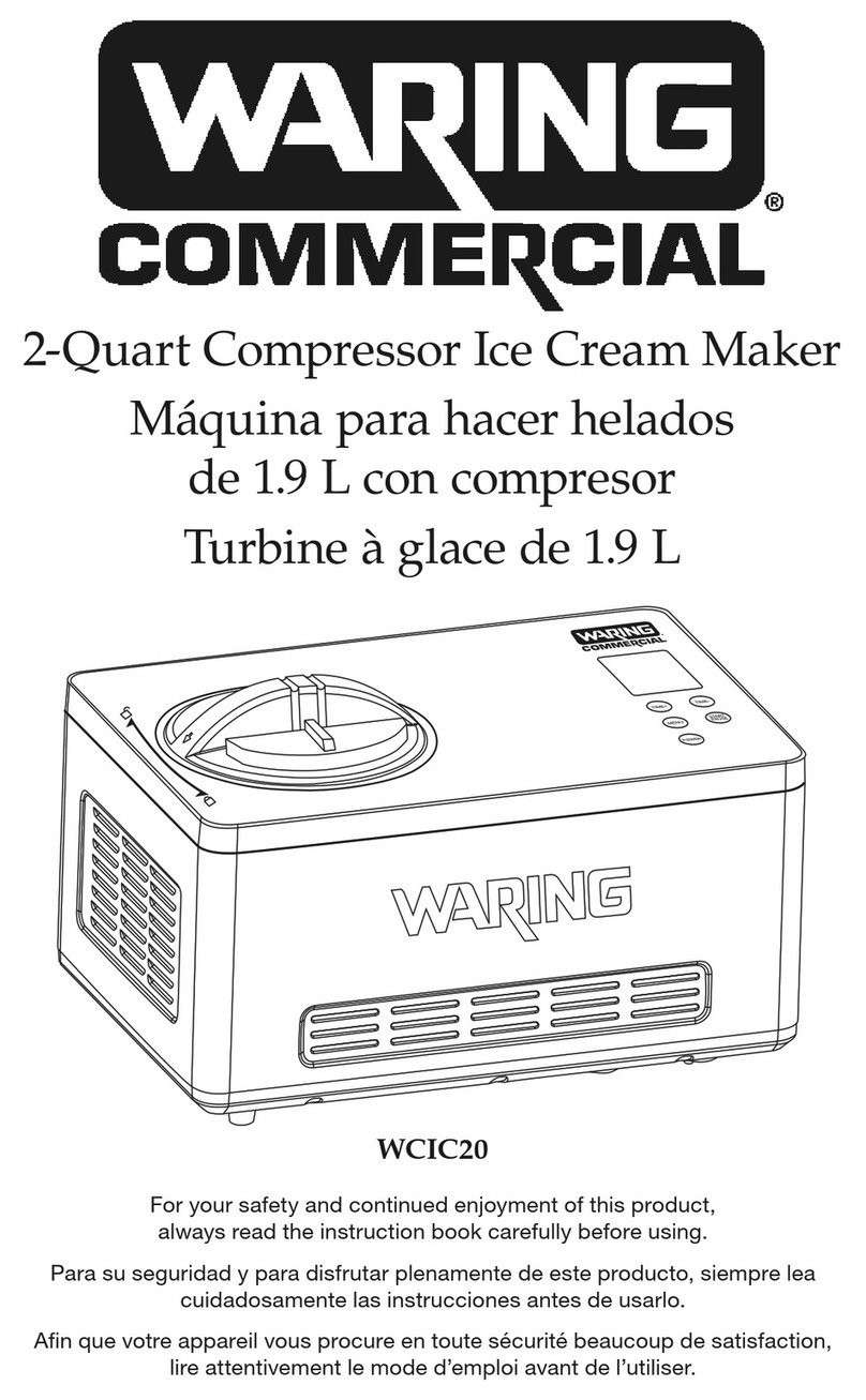 Waring WCIC20 Instruction book