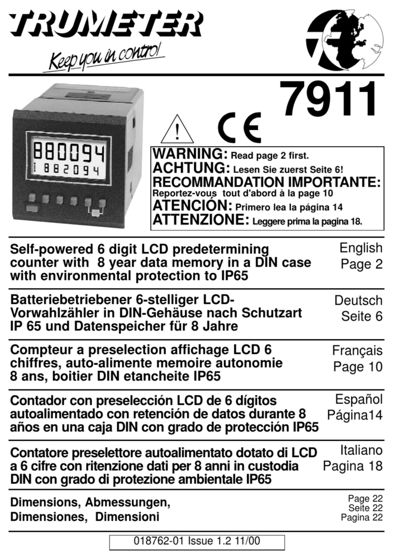 Trumeter 7911 manual