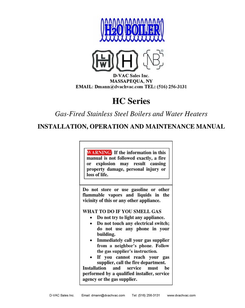H2O HC Series Installation, operation and maintenance manual