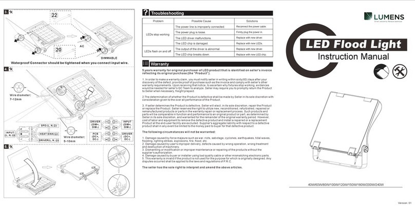 Lumens 60W instruction manual