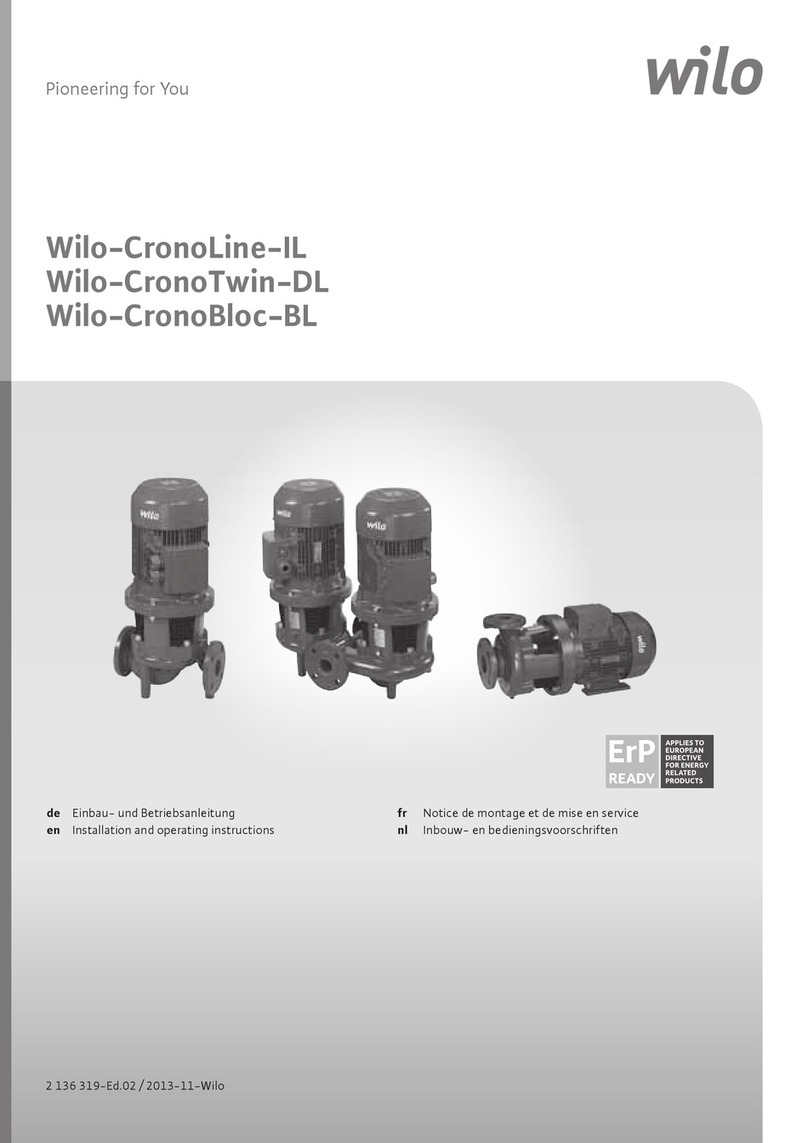 Wilo Wilo-CronoLine-IL Installation and operating instructions
