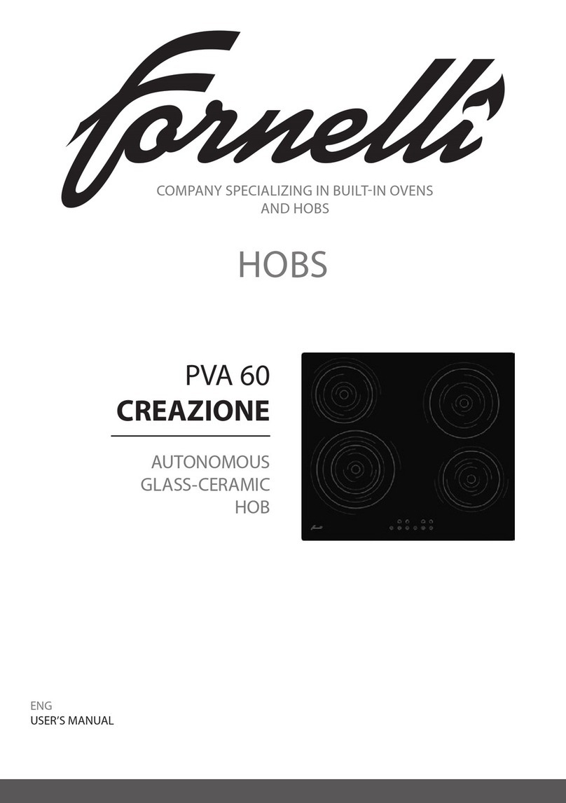 Fornelli PVA 60 CREAZIONE user manual
