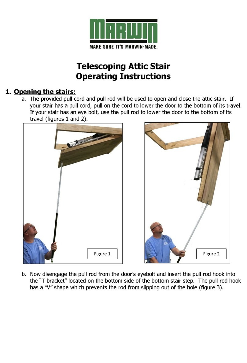 Marwin Telescoping Attic Stair User manual