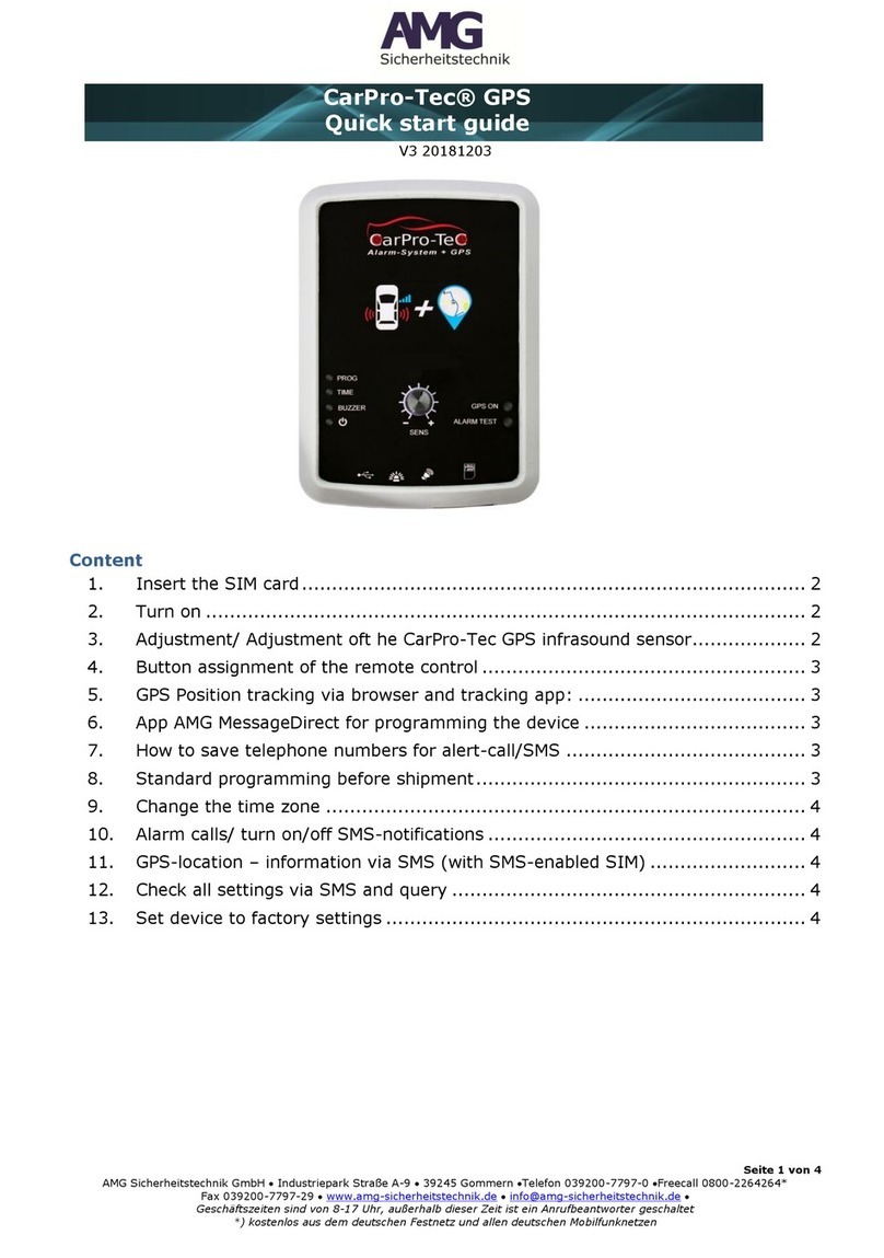 AMG-Sicherheitstechnik CarPro-Tec quick start guide