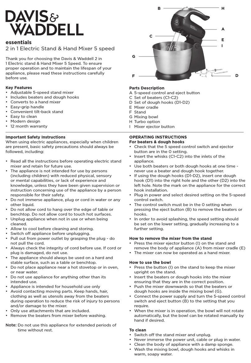 Davis & Waddell D2988 instructions