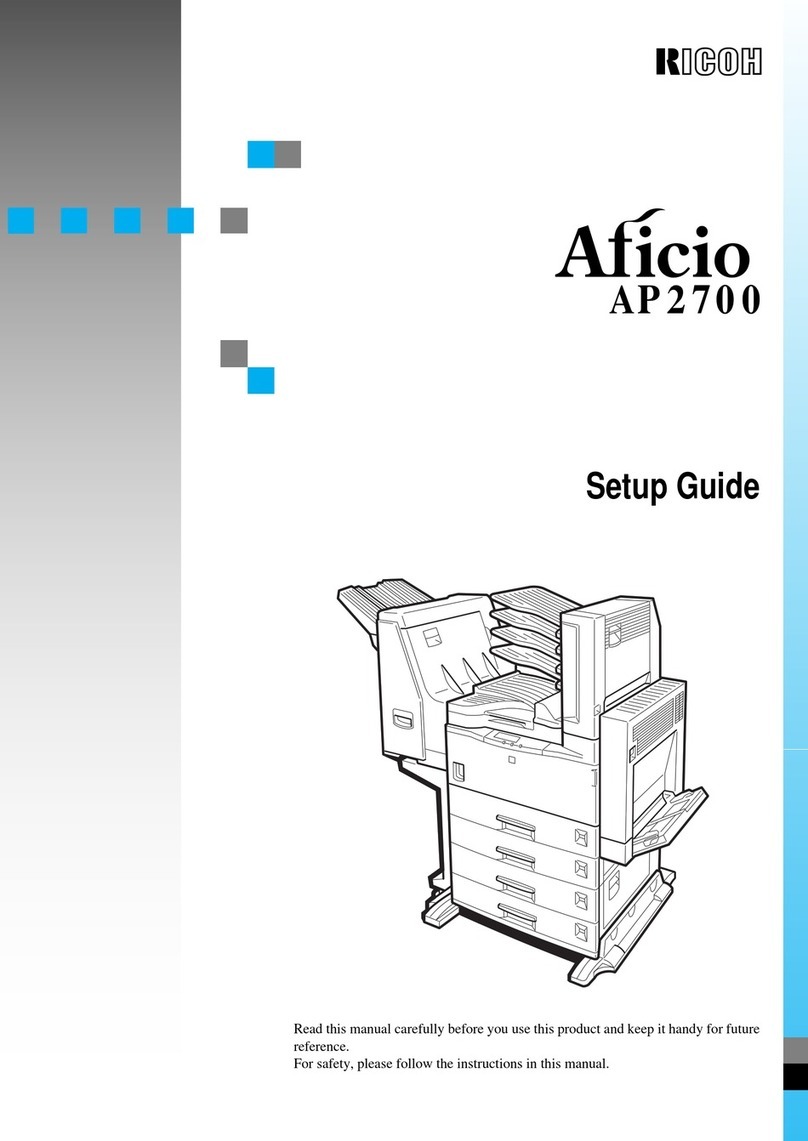Ricoh Aficio AP2700 User manual