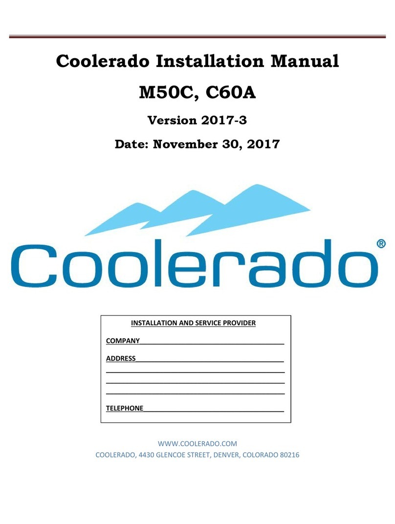 Coolerado M50C installation manual