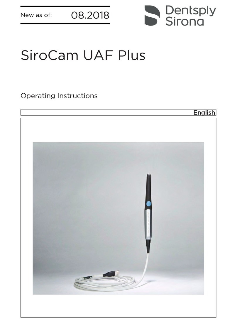Dentsply Sirona SiroCam UAF Plus operating instructions