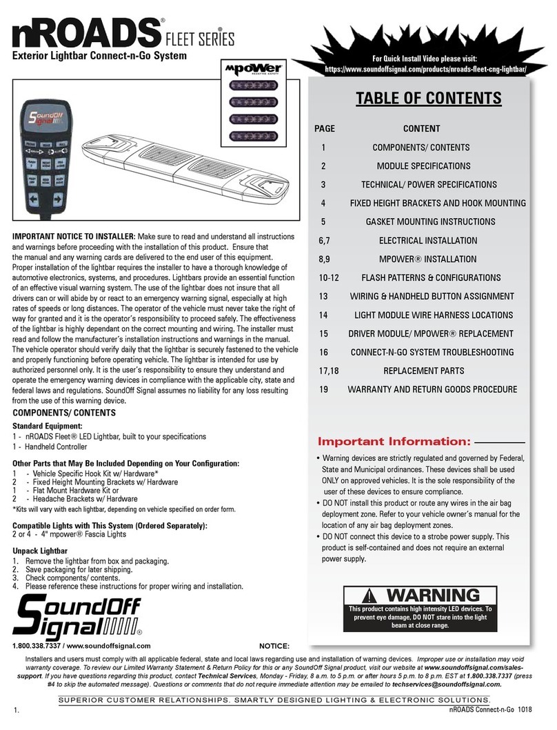 Soundoff Signal nROADS Fleet Series manual Soundoff Signal nROADS Fleet Series manual