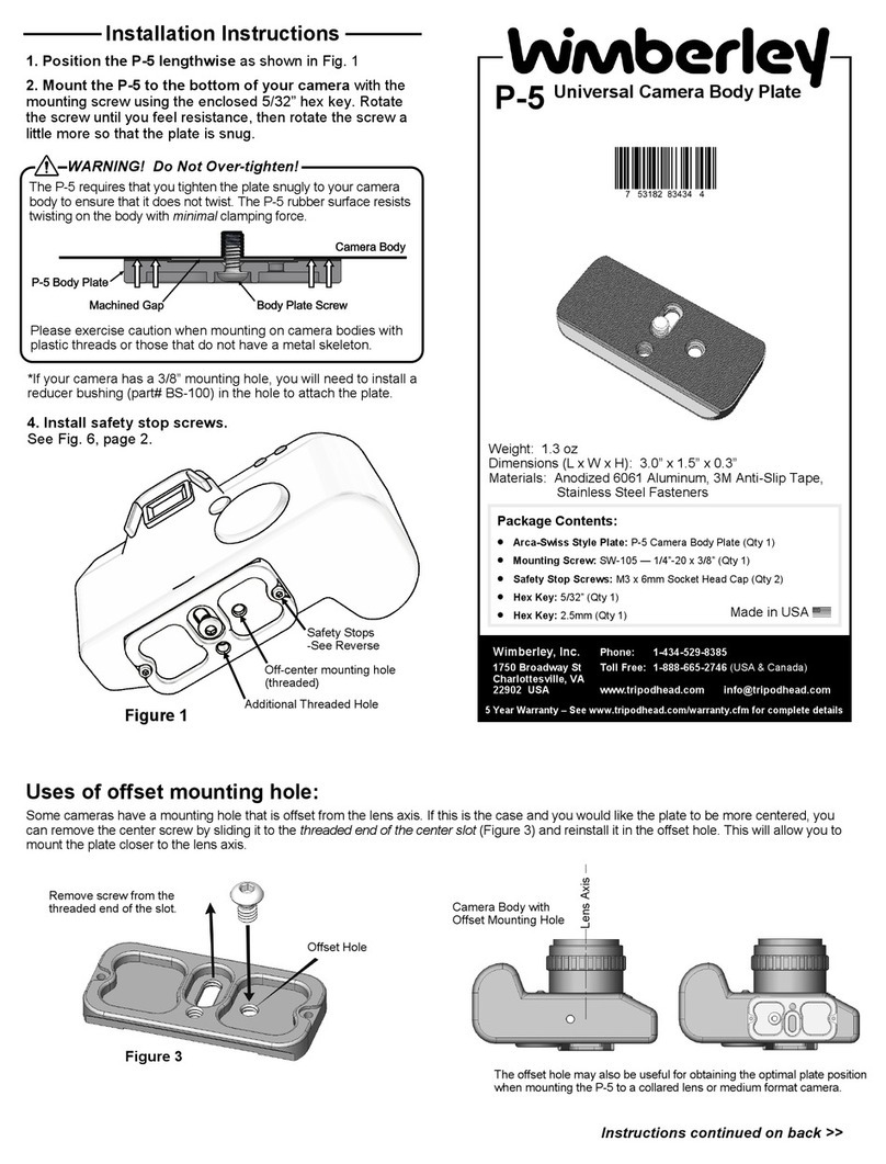 Wimberley P-5 installation instructions