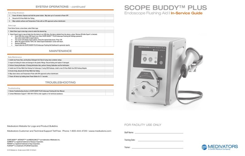 Medivators SCOPE BUDDY PLUS User manual