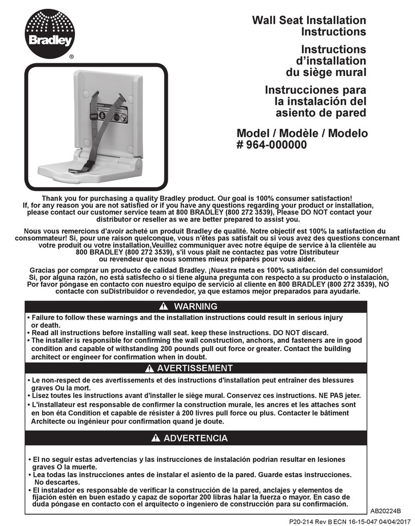 Bradley 964-000000 User manual Bradley 964-000000 User manual