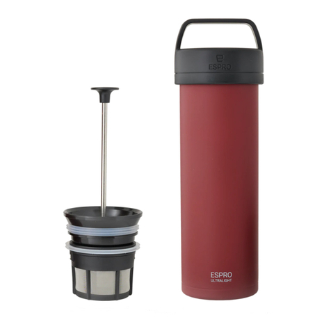 ESPRO ULTRALIGHT COFFE AND TEA PRESS quick start guide