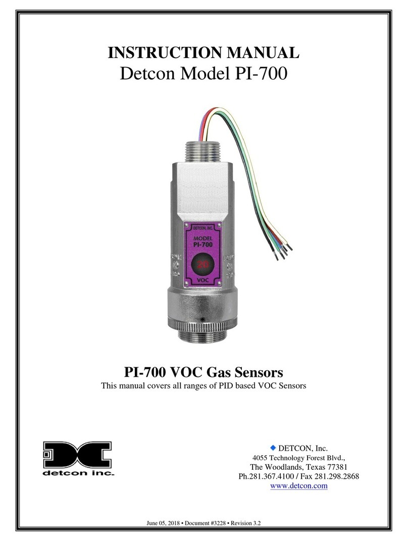 Detcon PI-700 instruction manual