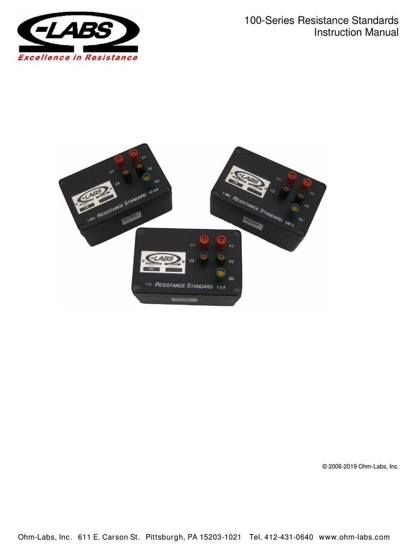 Ohm-Labs 100 Series instruction manual