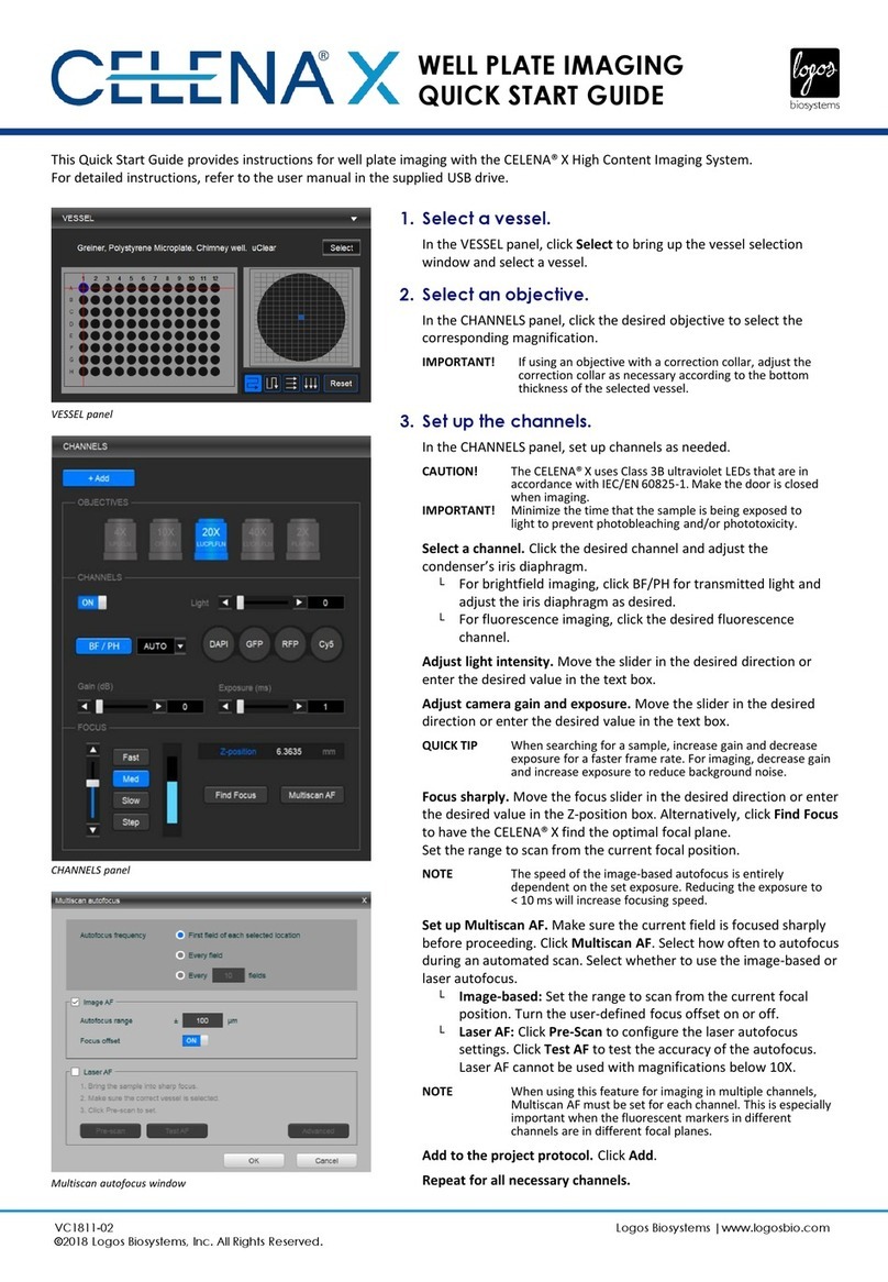 logos biosystems CELENA X quick start guide