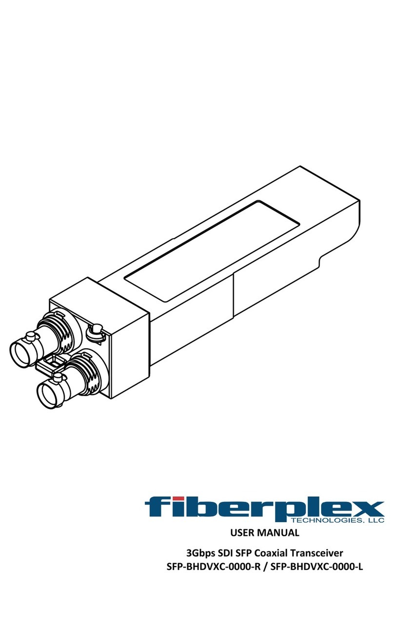 Fiberplex SFP-BHDVXC-0000-R user manual