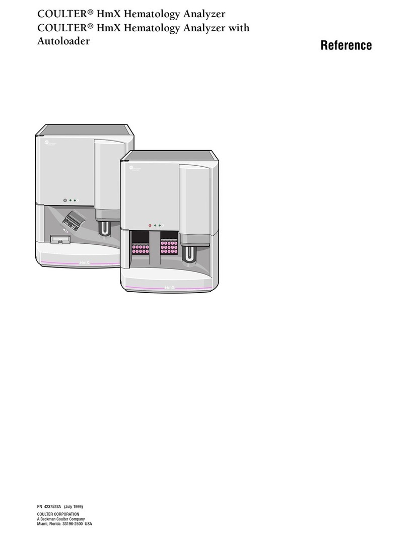COULTER HmX Hematology Analyzer Reference manual