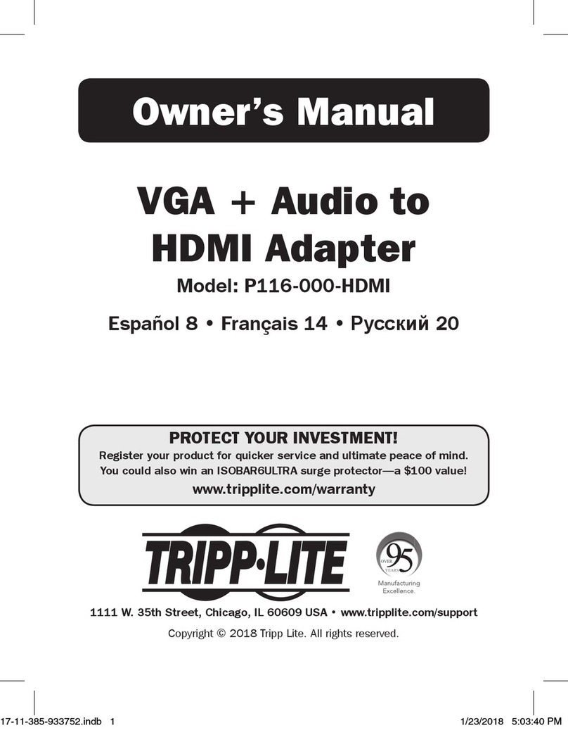 Tripp Lite P116-000-HDMI User manual