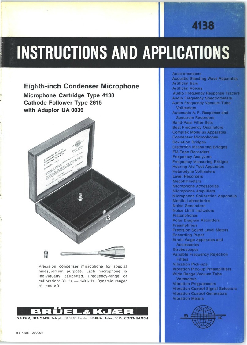 BRUEL & KJAER 4138 User guide BRUEL & KJAER 4138 User guide