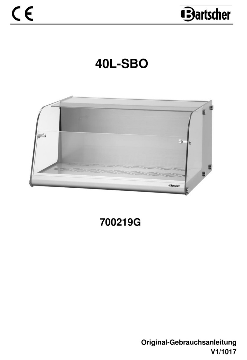Bartscher 40L-SBO instruction manual