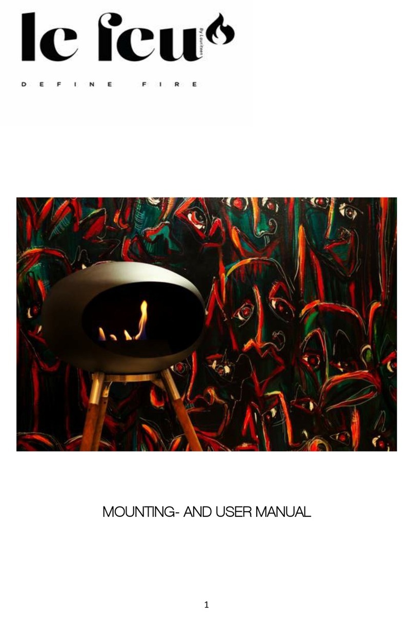 Le Feu Low Wood Mounting and User Manual