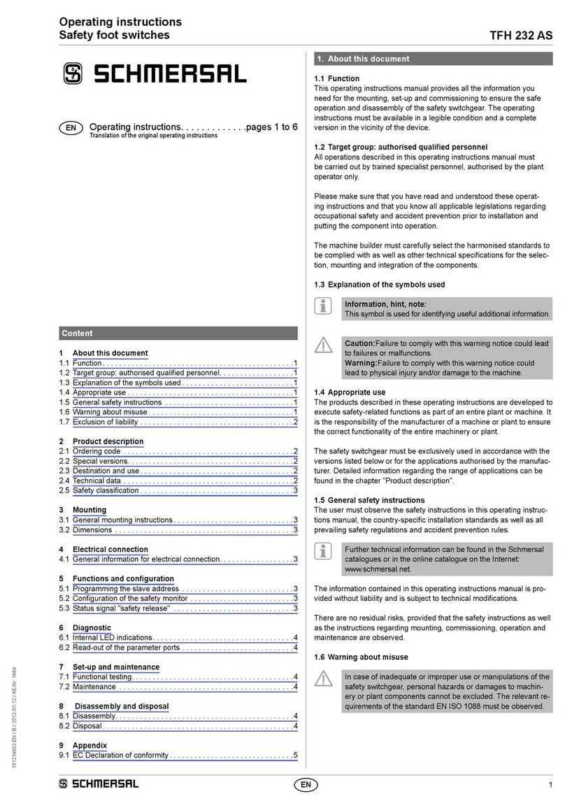 schmersal TFH 232 AS User manual
