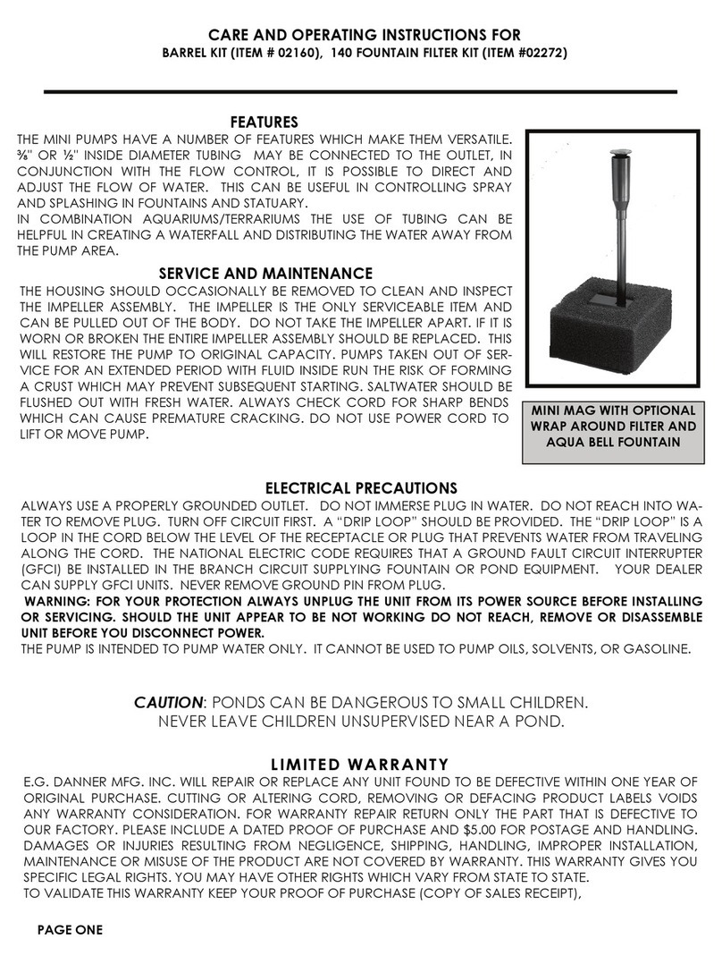DANNER MFG 02160 Care and operating instructions