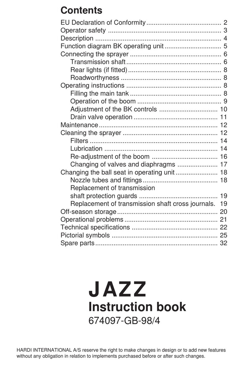 Hardi JAZZ User manual