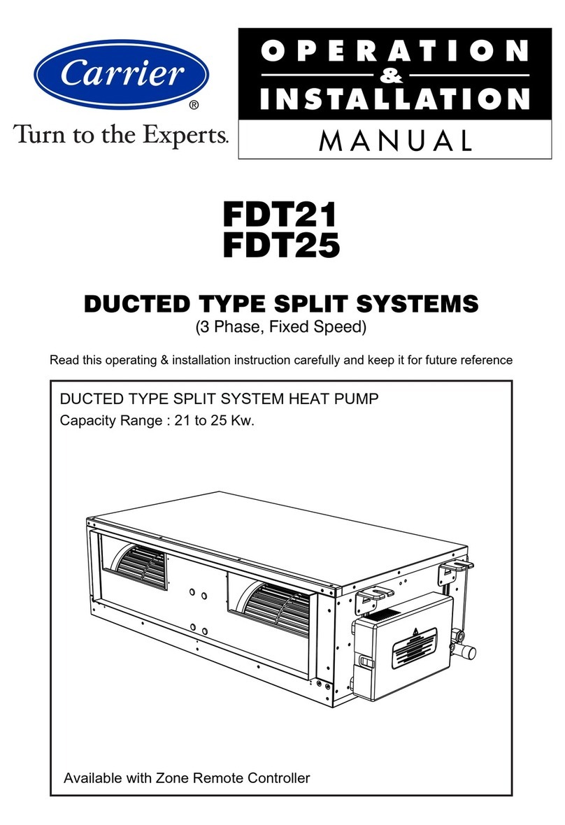 Carrier FDT21 User manual