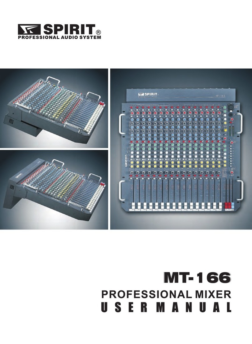 Spirit MT-166 user manual