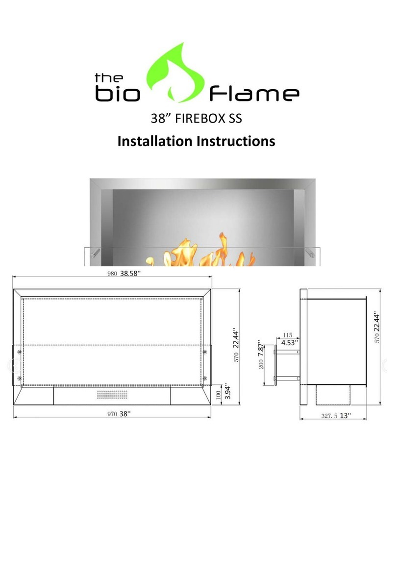 The Bio Flame 38” FIREBOX SS User manual