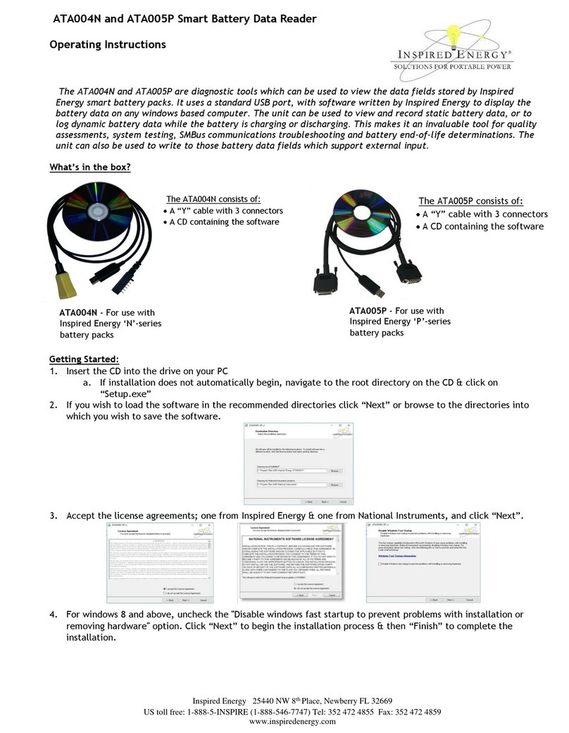 Inspired Energy ATA004N operating instructions
