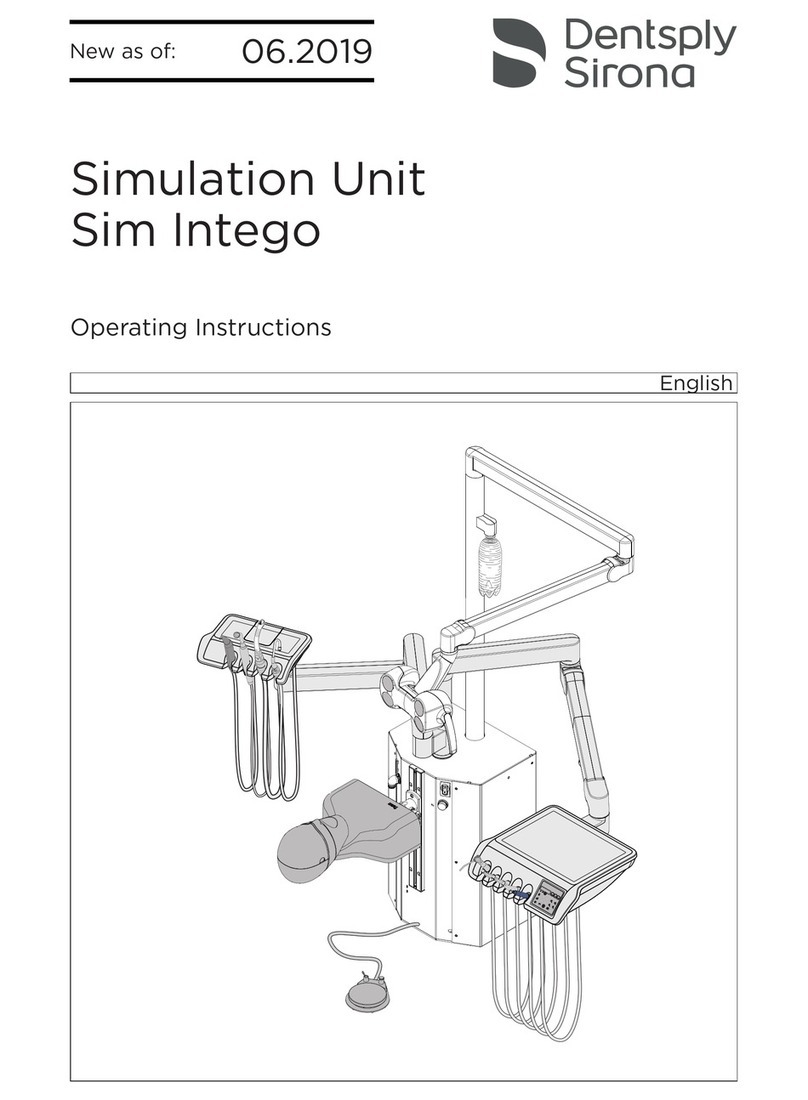 Denstply Sirona Sim Intego operating instructions