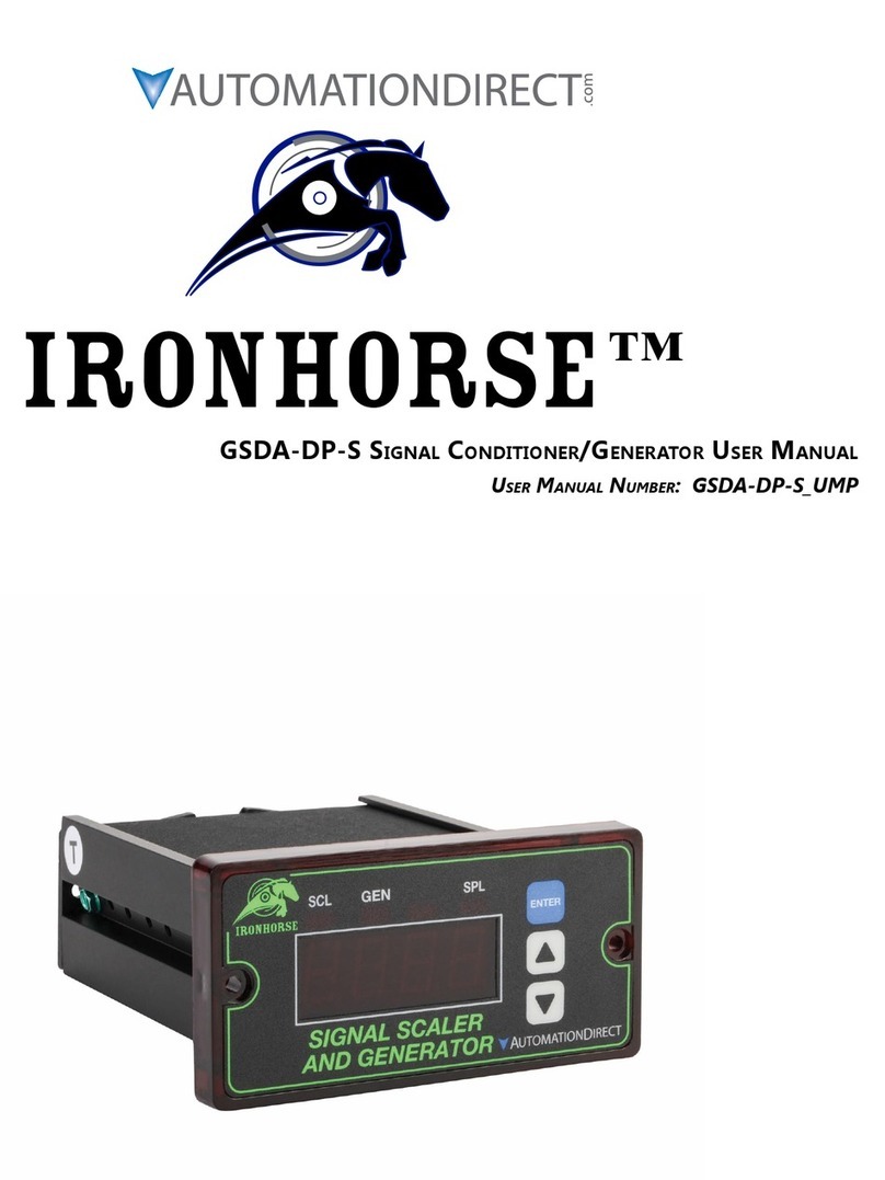 AutomationDirect IronHorse GSDA-DP-S user manual