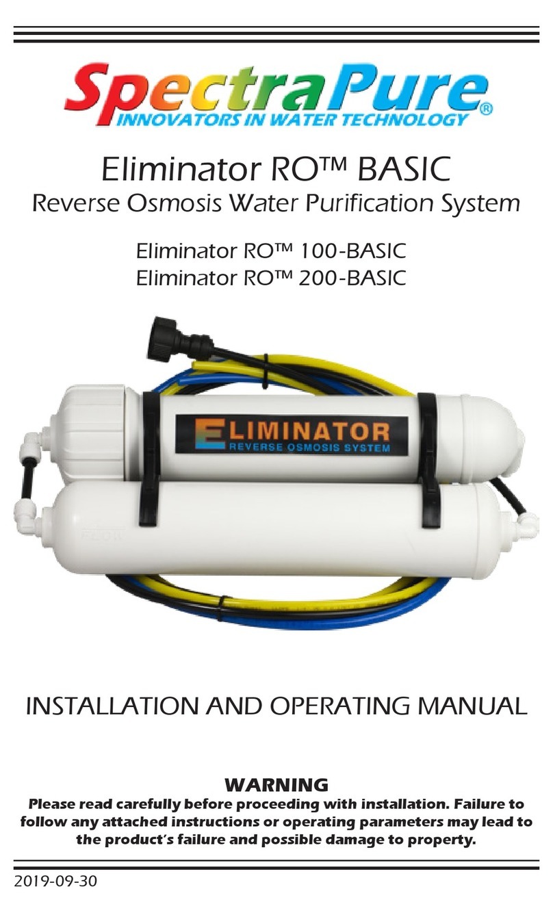 SpectraPure Eliminator RO BASIC Series Installation and operating manual SpectraPure Eliminator RO BASIC Series Installation and operating manual