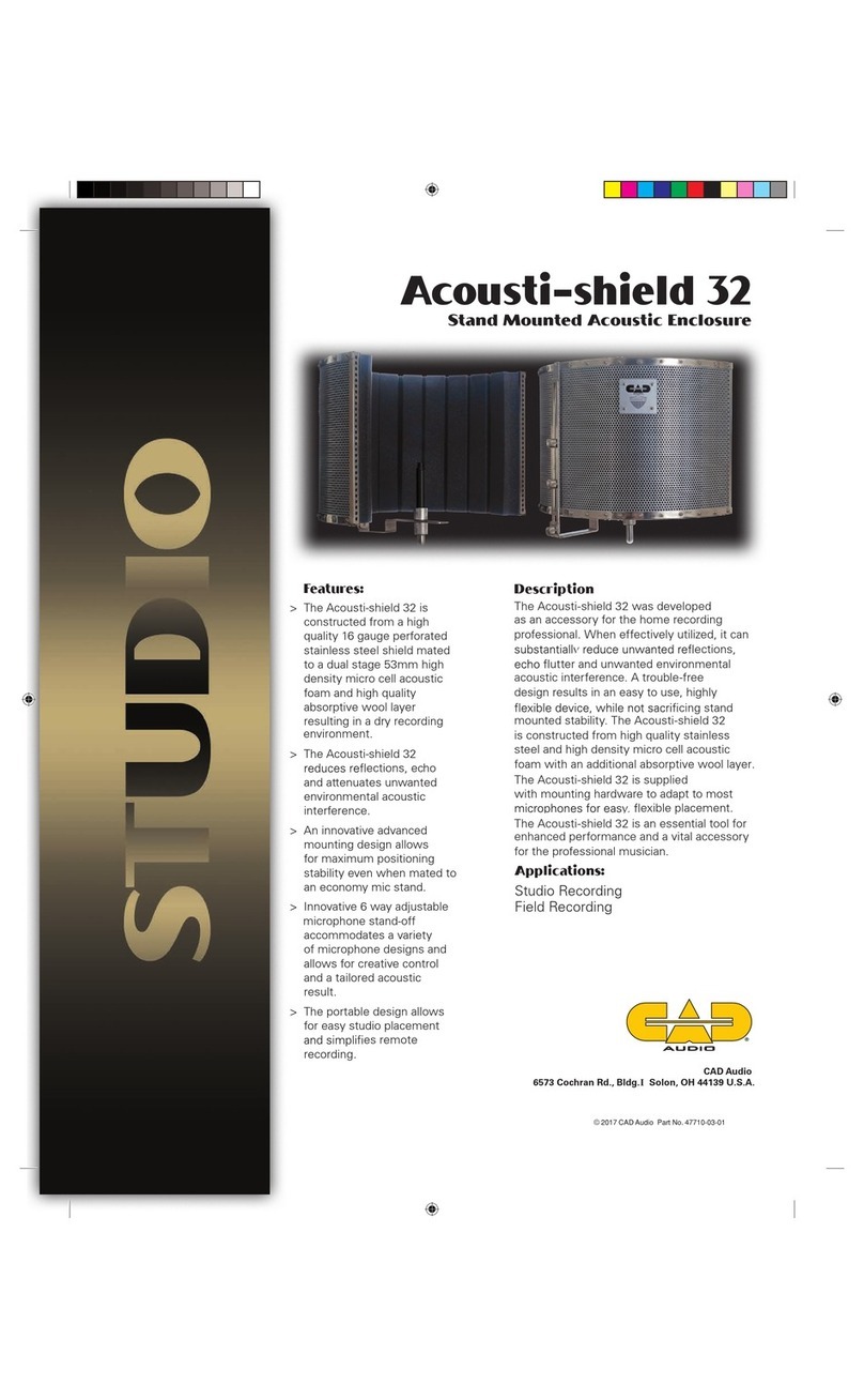CAD Audio Acousti-shield 32 user guide