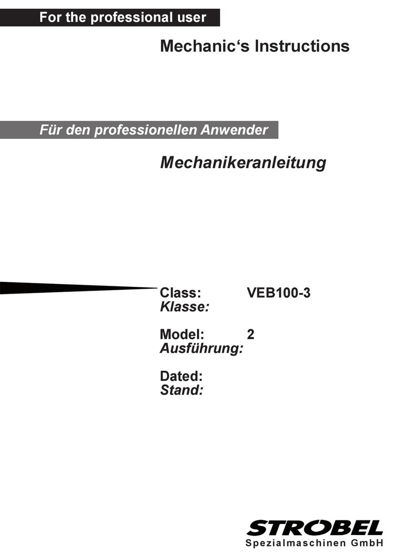 Strobel VEB100-3 Mechanic's instructions