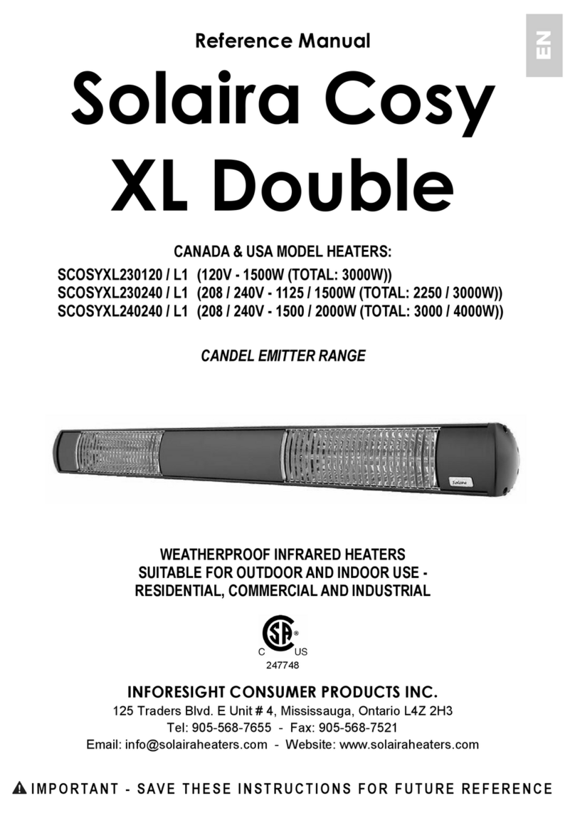 Inforesight Solaira Cosy XL Double Series Reference manual