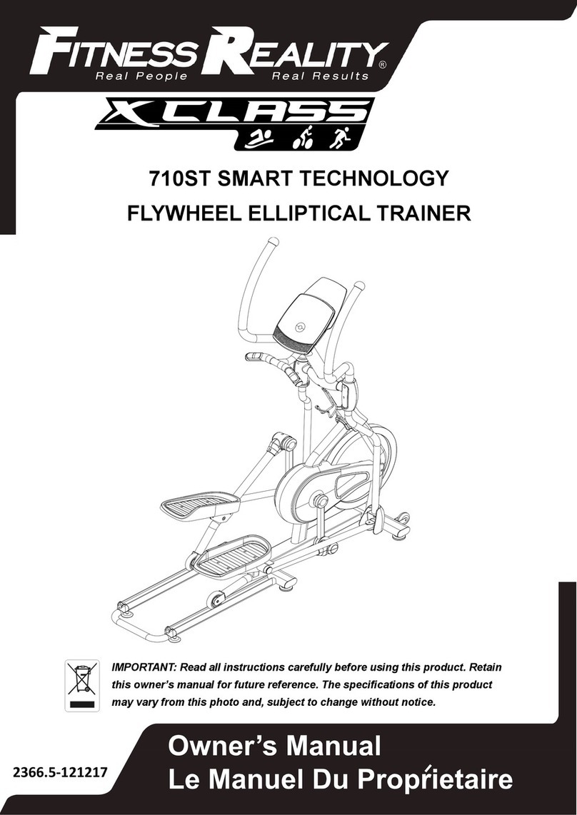 Fitness Reality X-Class 710ST owner's manual